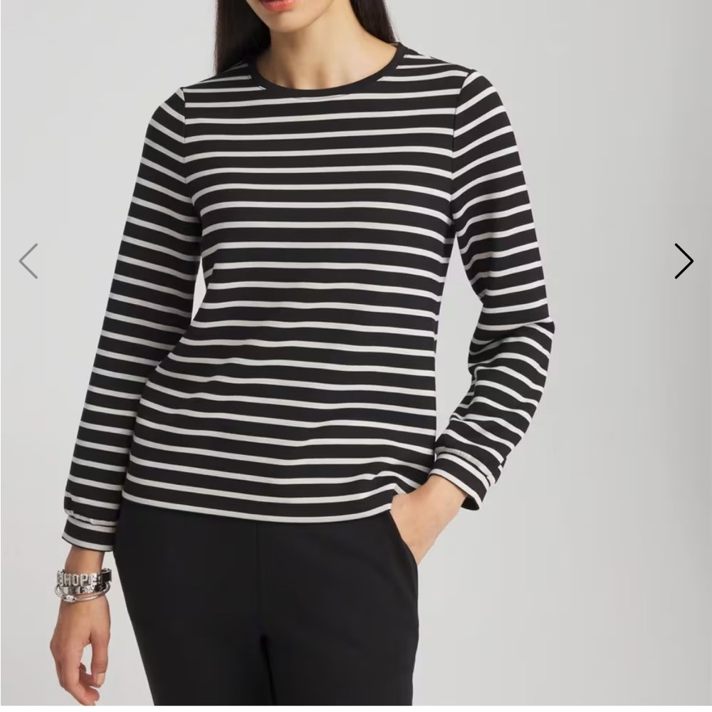 Chico's Zenergy® Scuba Striped Top